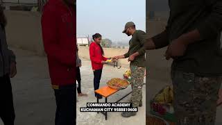 army breakfast 🥞 in commando academy kuchaman city