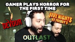 HORROR HATER PLAYS SCARY GAMES (for the first time) - Co-Owner Jon from ROK Esports