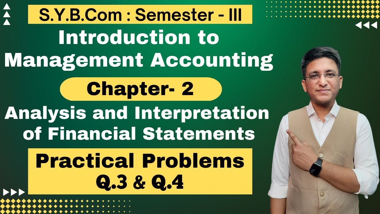 S.Y.B.COM || Analysis Of Financial Statements || Chapter 2 | Semester 3 ...