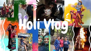 Holi Vlog| making colours with friends, rangpanchami, etc| Ritz Beatz