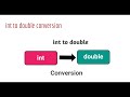 int to double conversion in java | How to convert an int to double in Java
