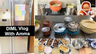 DIML with Amma|Cooking Tips| ORGANISING MOMS FRIDGE |Thalappakatti Dinner|Shopping Vlog