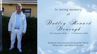 In loving memory of Dudley Howard Donough - Saturday, 7 March 2026 at 11AM