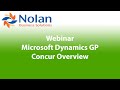 Webinar - Microsoft Dynamics GP Concur Overview – Employee Spend Management