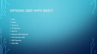 Different Options in SELECT Command, SQL Basics Tutorial - 17