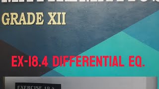 Grade-12 Ex-18.4 Differential Eq.IMP.Q Part-2 #goviral #maths #neb12