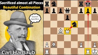 he sacrificed almost all pieces | Hartlaub vs Testa 1912
