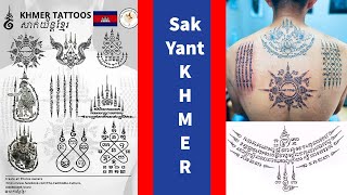 The ancient Khmer Sak Yant, tattoos, Cambodia.