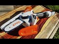 TINY STIHL GTA 26..First look at this new saw, gimmick or awesome? You decide!