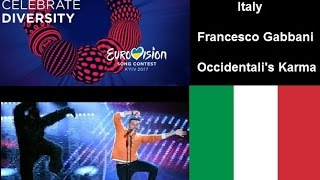 Italy Eurovision Song Contest ESC 2017 Review Reaction Francesco Gabbani Occidentali's Karma