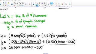 Calculus 30 Unit 6 Optimization Problem Example 7