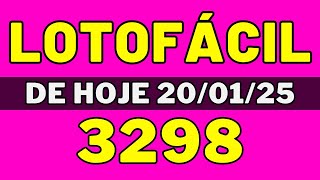 🍀Lotofácil 3298 – Resultado da lotofácil de hoje 3298 (20-01-25)