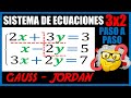 Sistema de ecuaciones 3x2 método Gauss Jordan