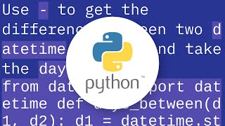 Difference between two dates in Python