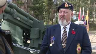 Valemount, BC Legion Parade and Howitzer Dedication