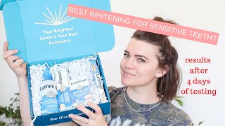 BEST TEETH WHITENING system? Testing hyped up LUMINEUX // Is it painless for sensitive teeth?