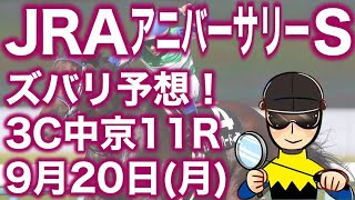 【投資競馬塾】JRAアニバーサリーS（3C）中京11R★ズバリ予想！★令和3年9月20日（月）