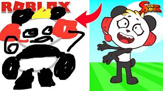 COMBO PANDA plays ROBLOX DRAW ME!!!