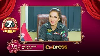 Express TV | 7th Anniversary | Message from Hajira Khan