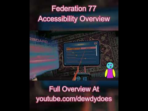 Federation77 Accessibility Overview #shorts #vr #arenafps