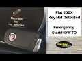 Fiat 500x Emergency start HOW TO