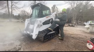 Power washing big bob with HISEA boots!