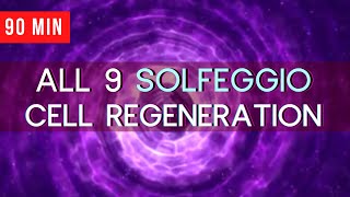 All 9 Solfeggio Frequencies at Once. POWERFUL 10 Minutes X 9 Frequency Emotional Cleansing