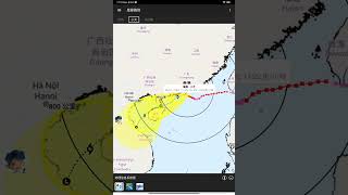 ［天氣報告］三號強風信號生效，天文台會在中午12時40分改發八號烈風或暴風信號，本港風勢將會增強。所有學校停課，小犬正進入香港天文台以南100公里範圍內。(8-10-2023)