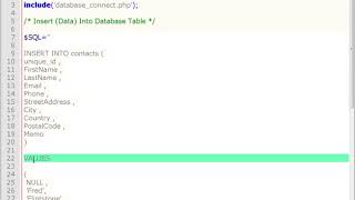 PHP - Insert Data Into MySQL Table INSERT INTO