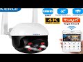 kerui 5mp 8mp 4k ptz wifi ip wireless camera tuya smart outdoor home security du