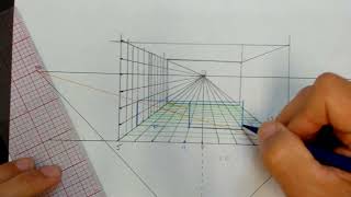 20. Perspective Drawing: Creating a  One-Point Perspective Grid