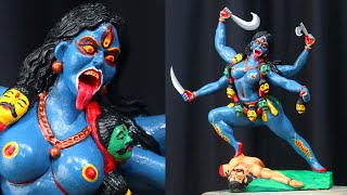 Mahakali murti making and coloring part 2 | kali thakur banana