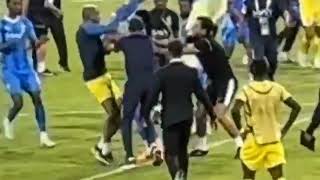 علي البليهي يمنع تاليسكا من ركز علم النصر في منتصف الملعب! 😨🤯 وخناقه لاعبي النصر والهلال 🔥🔥🔥