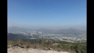 Timelapse film the journey to Wong Nai Tun Tsuen→Kung Um Shan→Hung Shui Hang Reservoir→Hung Shui Kiu