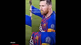 Messi 80 milyon tl yardım ettiğin için teşekkürler#messi#shorts#viral