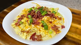 Ultimate Loaded Grits Bowl 🥣 Recipe | Comfort Food Done Right