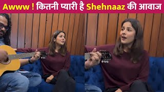 Shehnaaz Gill Sings MoonRise Cover Song In Her Beautiful Voice !