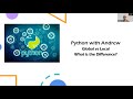 Python Variables - Is it Global or Local?