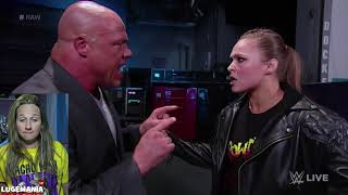 WWE Raw 6/18/18 Ronda suspended backstage