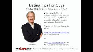 Dating Tips For Guys: SUNDAY BONUS, Speed Dating Success & Tips