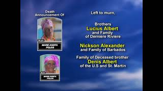 Marie Agnita Polius ~ Long Obituary