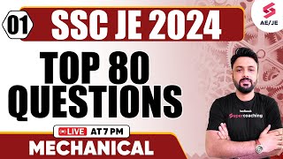 SSC JE 2024 Mechanical Engineering | Top 80 Questions | RRB JE 2024 Mechanical by Rahul Sir