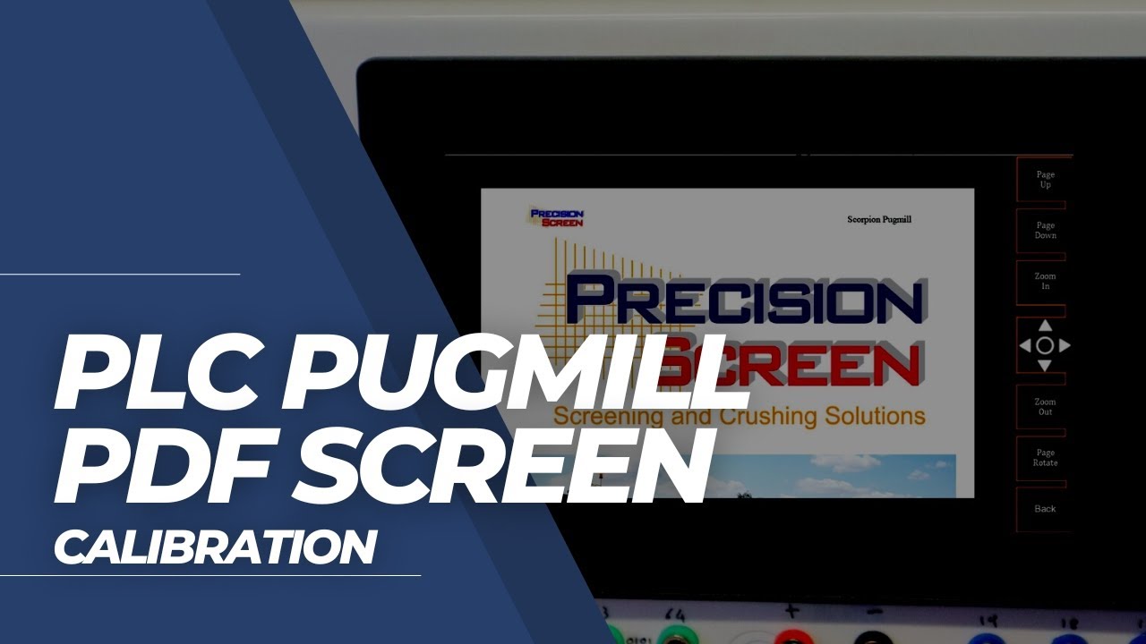 Plc Pugmill Pdf Screen Calibration Youtube