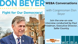 WEBA Conversations: Congressman Don Beyer