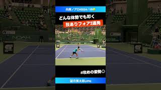 #変幻自在のフォア【兵庫ノアCH2024/1R】望月慎太郎(JPN) #shorts #テニス #tennis