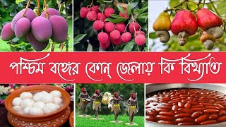 জেনে নিন - পশ্চিম বঙ্গের কোন্ জেলায় কি বিখ্যাত❓Which Things are famous in which district in W.B❓