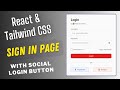 Create a Login page using React Js & Tailwind CSS