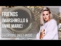 EASY Alto Sax Sheet Music: How to play Friends by Marshmello & Anne Marie
