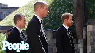 Prince Harry & Prince William 'Drifted to Each Other' at Prince Philip's Funeral | PEOPLE