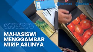 Viral Video Mahasiswi Menggambar Buah Mirip Aslinya, Hasilnya Tuai Pujian Warganet